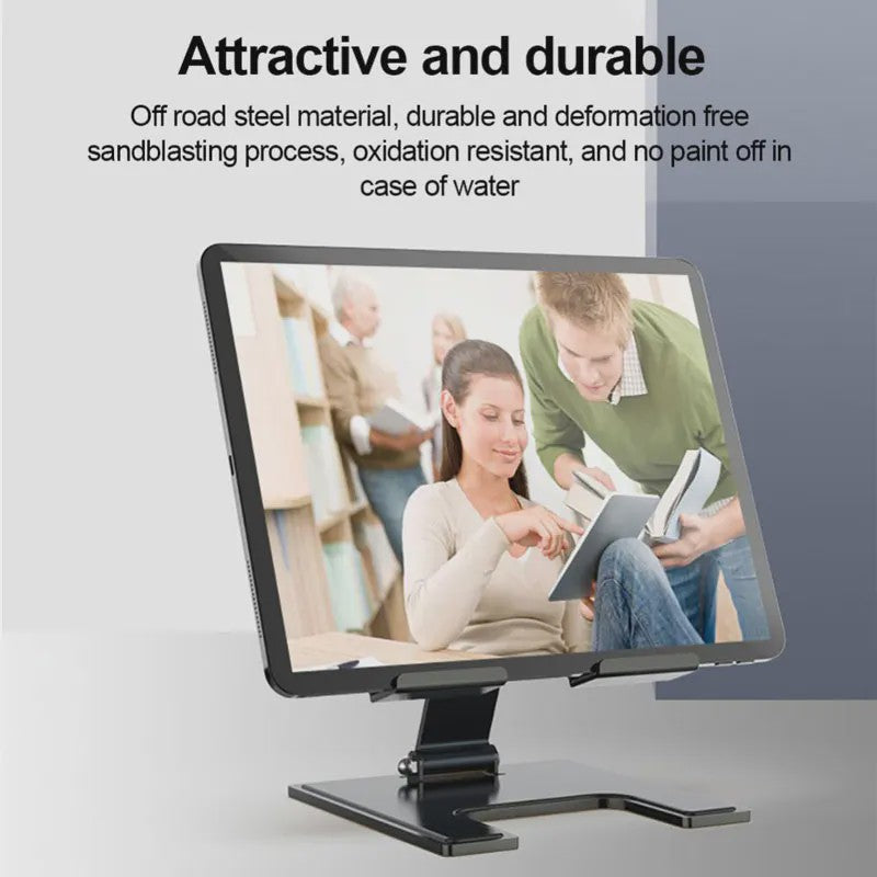 Universele Metalen Tabletstandaard - Verstelbaar & Draagbaar voor iPad en andere tablets