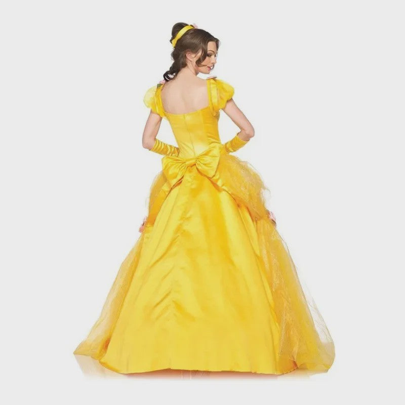 Belle Prinsessenjurk Geel Dames - Sprookjeskostuum voor Feest & Carnaval
