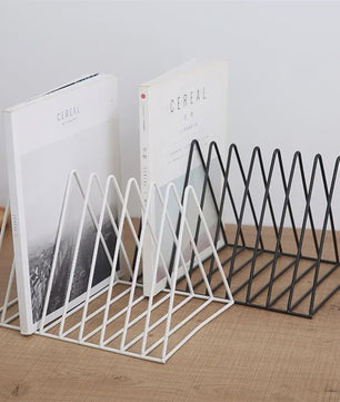 Stijlvolle Metalen Boekenkast & Organiser voor Bureau - Boeken, Tijdschriften & Vinyl