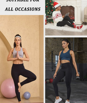 Dames Thermische Fleece Leggings met Hoge Taille - Warm & Zacht voor Yoga en Workout