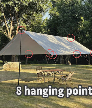 Waterdichte Camping Tarp - Ultralichte Zonwering & Schuilplek voor Outdoor Avonturen