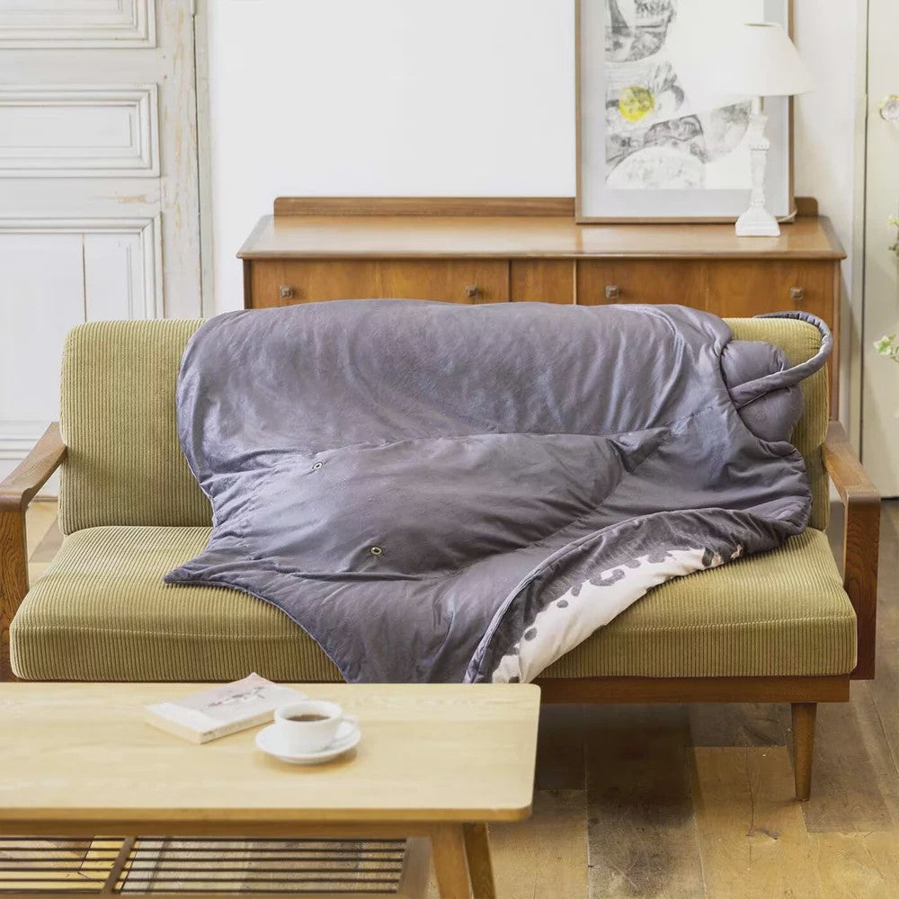 Realistische Rog Pluche Kussen & Dekentje - Comfortabel en Decoratief