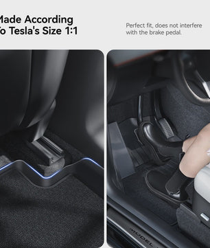 YZ TPE Vloermatten en Kofferbakmat Set voor Tesla Model Y Juniper (2025-2026) - Waterdicht & Antislip