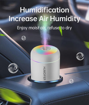 180ML Mini Luchtbevochtiger USB Aroma Diffuser met Kleurrijke Verlichting voor Auto, Huis & Slaapkamer