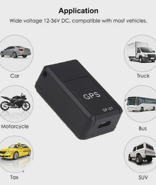 GF07 Mini GPS Tracker met Magnetische Bevestiging en SOS Alarm - Real-time Voertuig Tracing