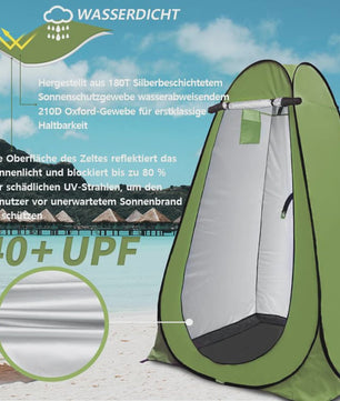 Pop-up Outdoor Tent - Waterdicht, UV-Beschermend & Draagbaar - Ideaal voor Camping & Vakantie