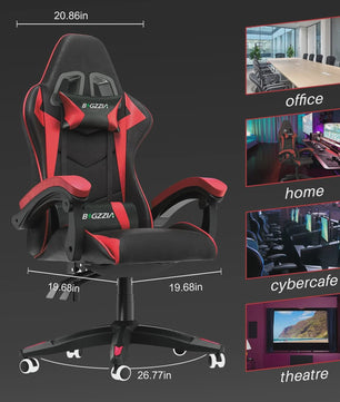Ergonomische Gaming PC Stoel - Ademend Bureau & Computer Stoel met Lendesteun