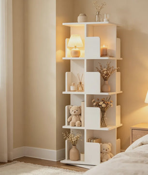 Draaibaar Boekenkastje met 5 etages - Compact & Stijlvol