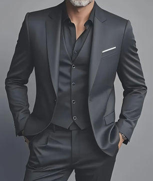 Elegante Heren Kostuum Set - Slim Fit Smoking voor Bruiloften & Formele Gelegenheden
