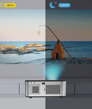 HORLAT Android 12 Projector: 1600 ANSI Lumen, 4K Full HD, WiFi 6, Bluetooth 5.2 - Home Theater & Gaming