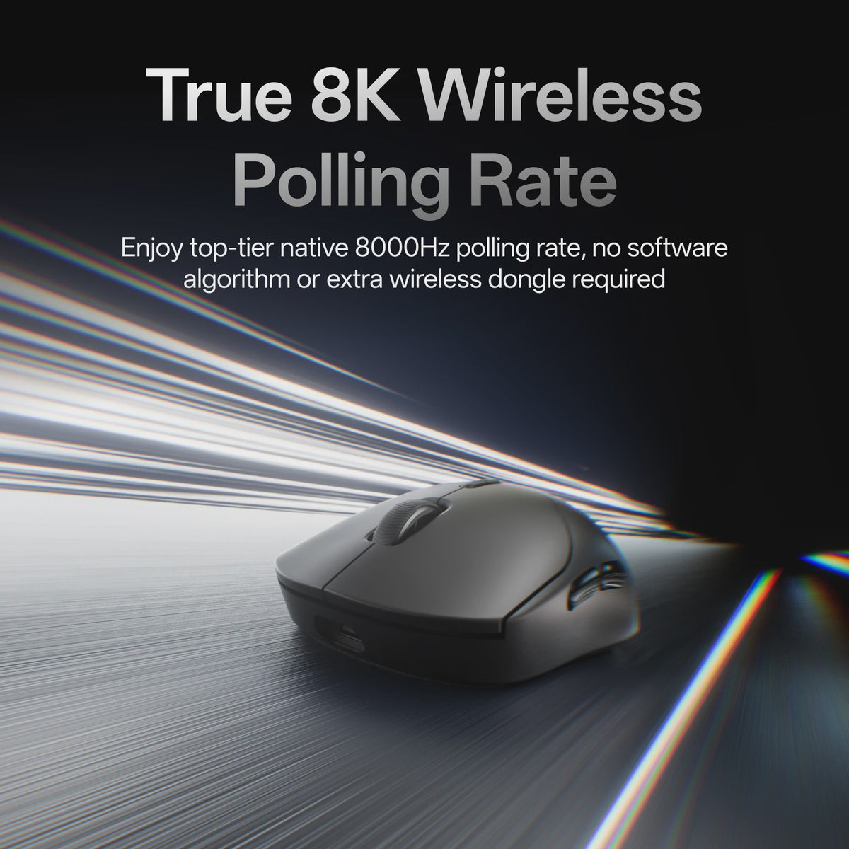 Rapoo VT2 Wireless Gaming Muis - 8K Polling Rate, 26000 DPI, Ultralicht (53g) & Lange Batterijduur