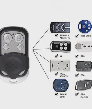 Universele 4-knops 433MHz Afstandsbediening voor Garagedeuren en Poorten - Metalen Drukknoppen
