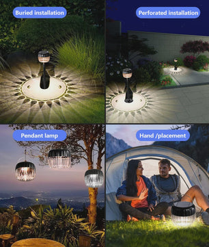 2/4 Stuks Super Heldere LED Zonne-tuinverlichting - Waterdicht IP65 voor Pad, Gazon & Buiten Decoratie
