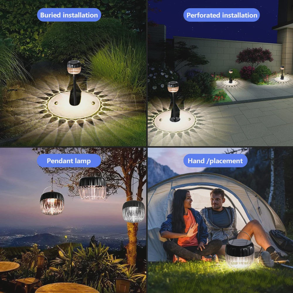 2/4 Stuks Super Heldere LED Zonne-tuinverlichting - Waterdicht IP65 voor Pad, Gazon & Buiten Decoratie