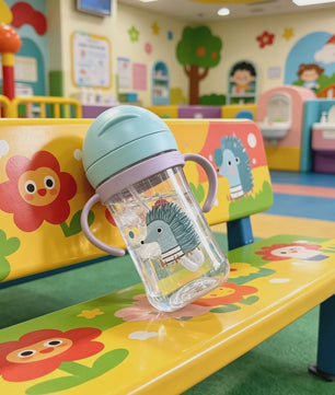 Schattige Anti-Kwelp Tuitbeker met Handvat - 350ml - Leuke Dierenprints