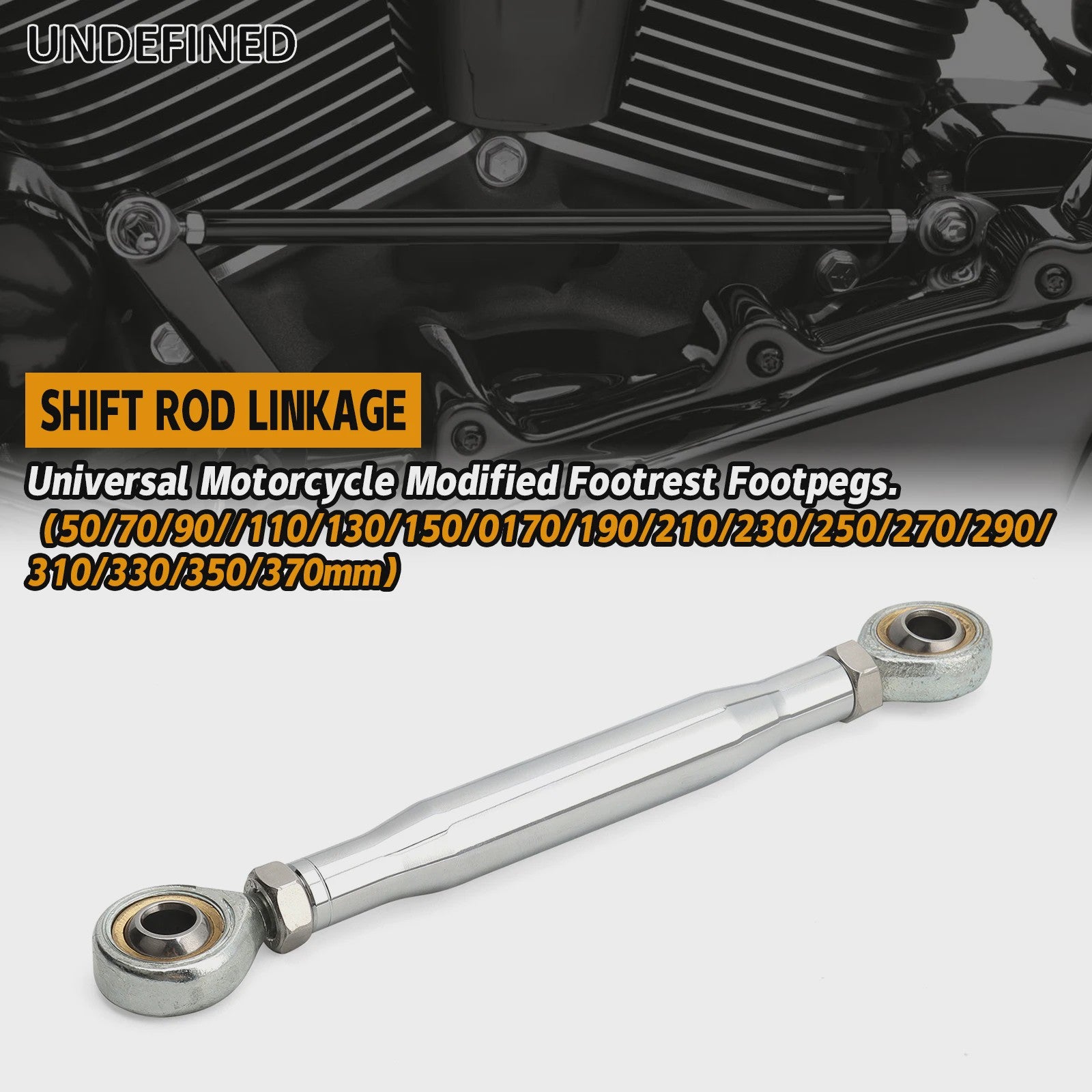 Universele Motor Schakelstang Linkage - 50mm tot 370mm - Verstelbaar