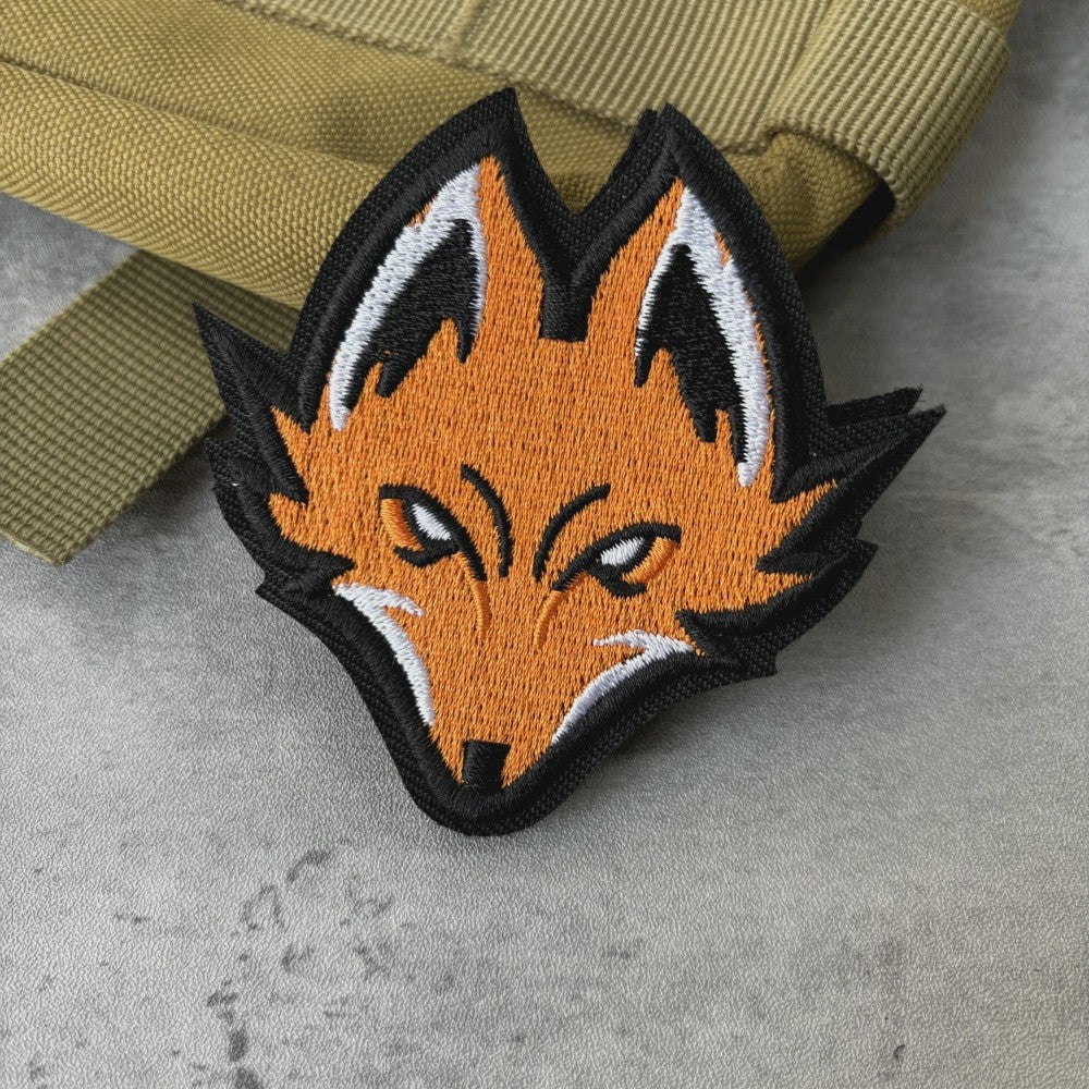 Fox Morale Patch - Tactische Borduur Badge met Klittenband voor Kleding en Rugzakken