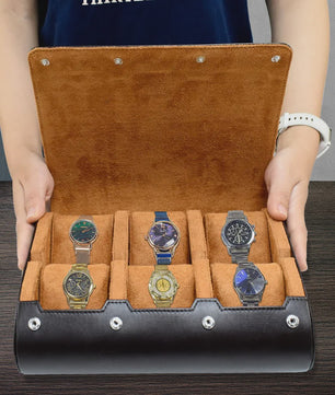 Luxe Horloge Reiskoffer Organizer - 6 Vakken - Voor Heren & Dames