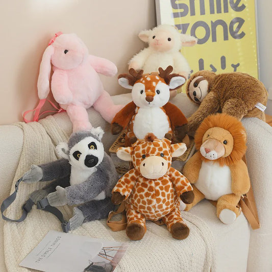 Pluche Dieren Rugzak - 40cm Schattige Knuffel Schoudertas voor Kinderen
