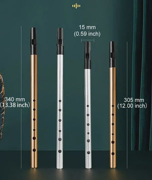 Authentieke Ierse Whistle Fluit - C/D Toets - 6 Gaten - Traditioneel Muziekinstrument