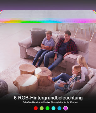 RGB LED Plafondpaneel 120x30cm - 40W, 4400LM, Dimbare Kleurtemperatuur & RGB Achtergrondverlichting met Afstandsbediening