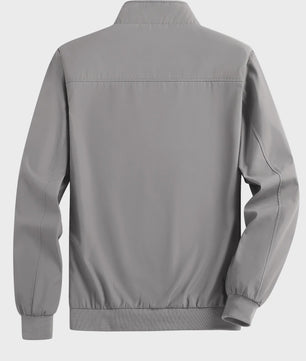 Heren Casual Bomberjack Lente/Herfst - Dunne, Effen Kleur Jas met Opstaande Kraag