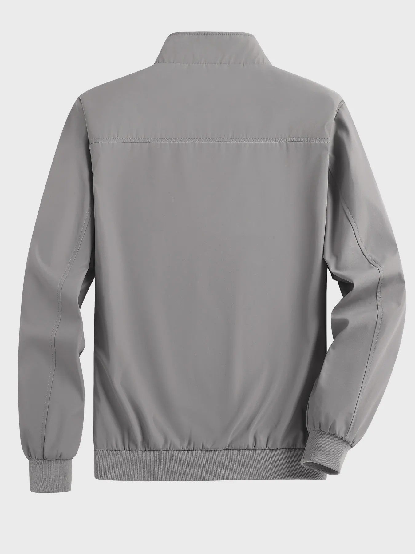 Heren Casual Bomberjack Lente/Herfst - Dunne, Effen Kleur Jas met Opstaande Kraag