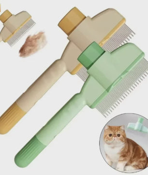 Zelfreinigende Hondentondeuse met één knop - Efficiënte Huisdier Haarverwijderaar & Borstel