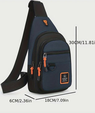 Waterdichte Heren Crossbody Schoudertas - Outdoor, Fietsen & Reizen