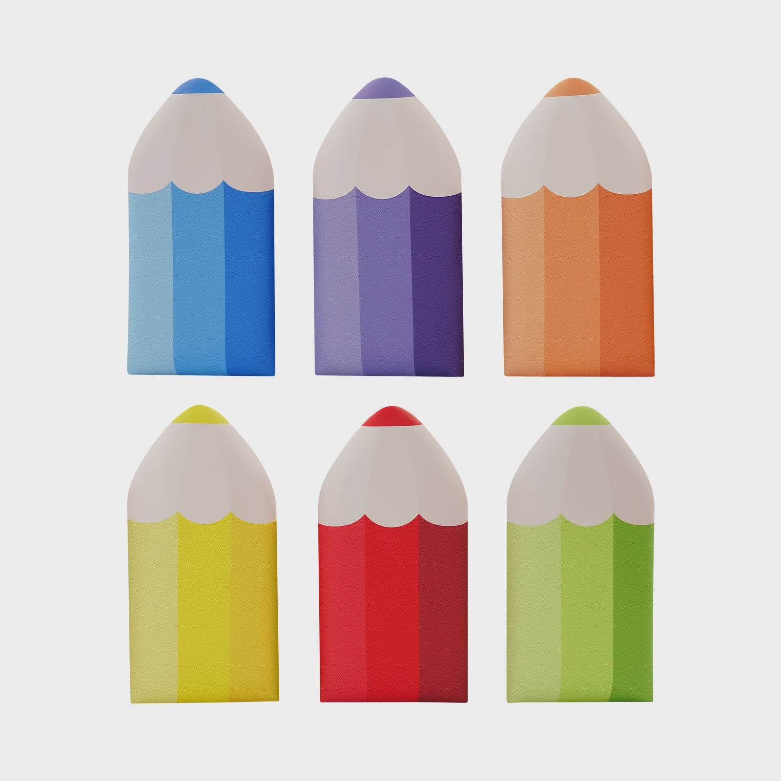6x Zachte Muurstickers Anti-Botsing - Potloodvorm - Kindvriendelijk voor Speelkamer & Klaslokaal