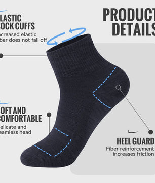 Merino Wol Sokken - Warm, Ademend & Vochtafvoerend voor Wandelen & Sport