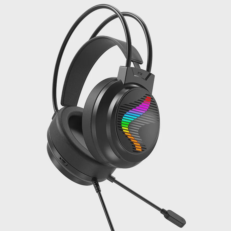 Acinaci J11 Gaming Headset met Microfoon, LED Verlichting & 3.5mm Jack voor PS4, PC, Xbox, Switch
