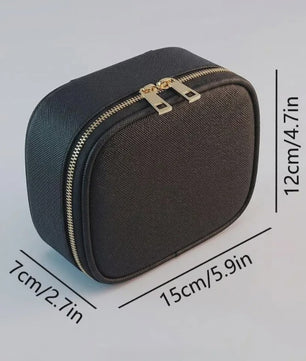 Draagbare Make-up Tas met Spiegel - Waterdicht & Compact