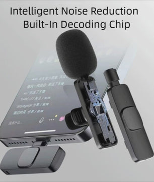 Draadloze Lavalier Microfoon voor iPhone & Android: Mini Mic voor Live Broadcast, Gaming & Video Opnames