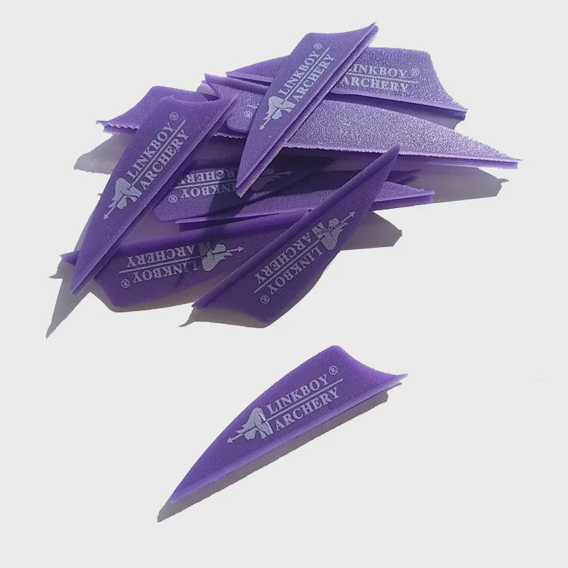 Linkboy-Archery 36 Stuks 1.75" Rubberen Vanes met Veer - Jacht Accessoires voor Compound & Recurve Bogen
