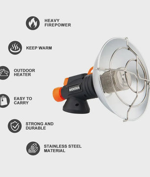Widesea Draagbare Camping Heater - Roestvrij Staal Gas Brander voor Buiten & Survival