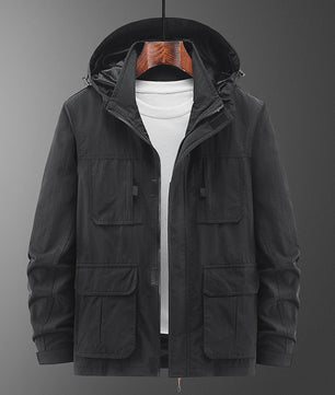 Herfst Winter Heren Casual Outdoor Jas met Capuchon - Plus Size