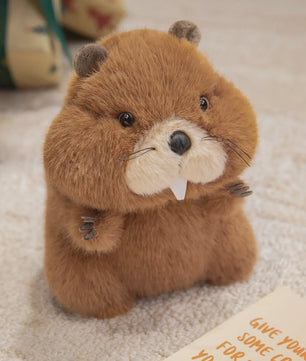 Pluche Bever Knuffel - Zachte Pluche Bever Speelgoed voor Kinderen - Diverse Maten