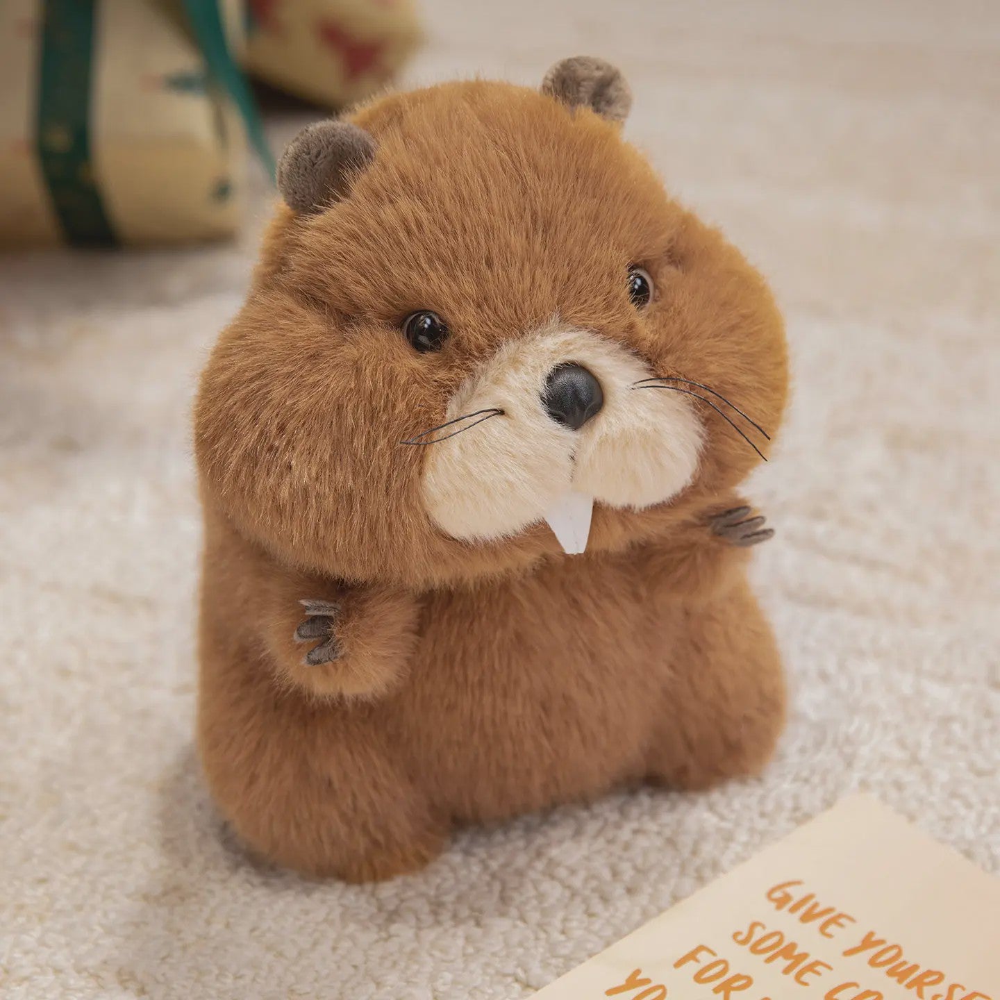 Pluche Bever Knuffel - Zachte Pluche Bever Speelgoed voor Kinderen - Diverse Maten