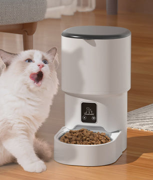 4L Slimme Voerautomaat voor Katten & Honden met WiFi - Tijdsgestuurd & Gekwantificeerd Voeren