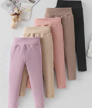 Warme Kinder Leggings voor Herfst & Winter - Fleece gevoerd, Hoge Taille