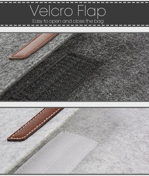 Luxe Vilt Laptop Sleeve - Beschermhoes voor MacBook & Notebooks (11-15.6 inch) - Inclusief Muismat