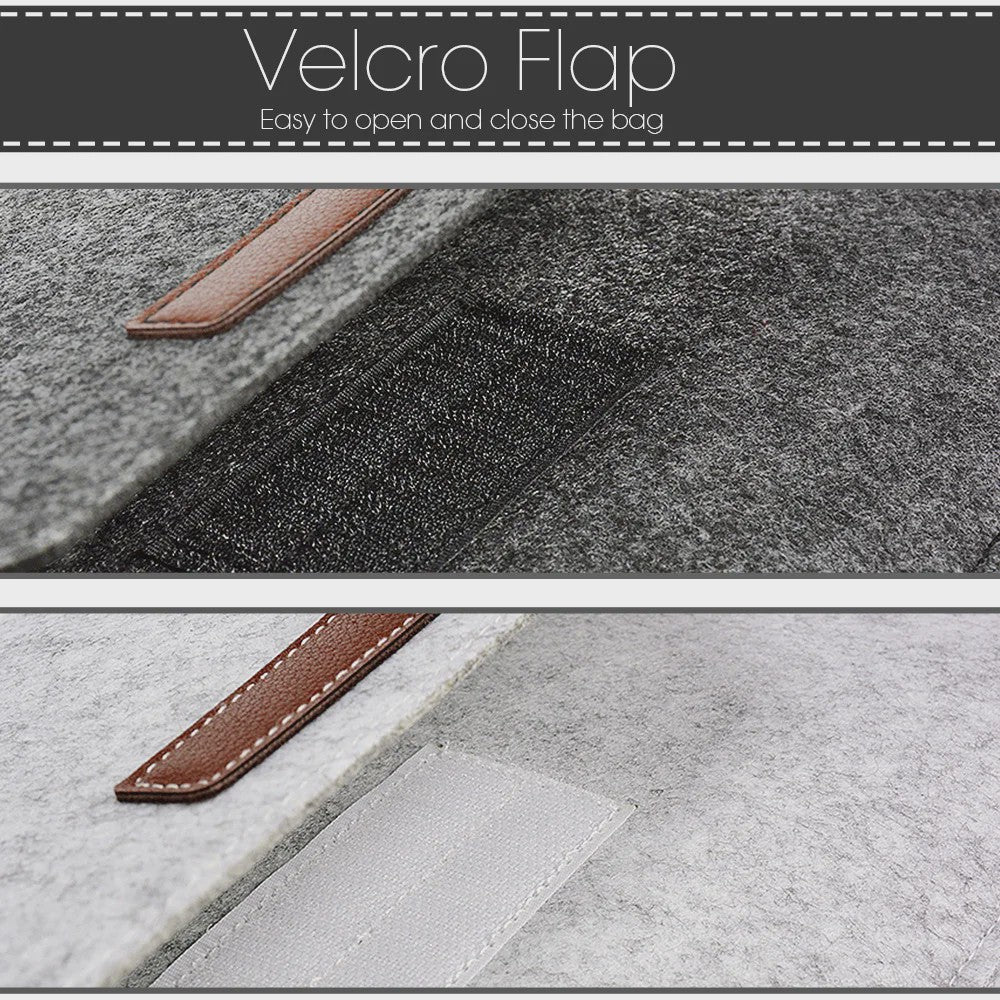 Luxe Vilt Laptop Sleeve - Beschermhoes voor MacBook & Notebooks (11-15.6 inch) - Inclusief Muismat