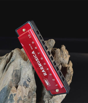Diatonische C-Harmonica 10 Gaten - Ideaal voor Beginners, Studenten & Kinderen - Inclusief Beschermhoes
