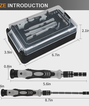 116-delige Precisie Schroevendraaierset met 98 Magnetische Bits voor Reparatie
