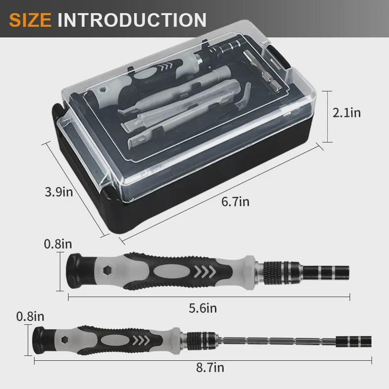 116-delige Precisie Schroevendraaierset met 98 Magnetische Bits voor Reparatie