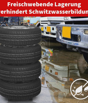 Robuuste Bandenrek met Wielen voor 4 Banden en Velgen - 100kg Draagvermogen