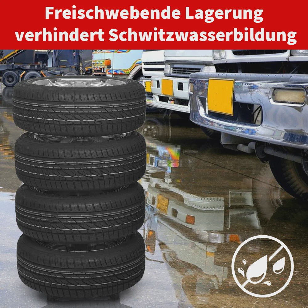 Robuuste Bandenrek met Wielen voor 4 Banden en Velgen - 100kg Draagvermogen