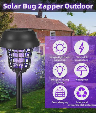 Solar Muggenvanger & Tuinlamp - Waterdicht, Automatisch & Decoratief