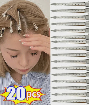 Professionele Haarclips Set - Metalen Kappers Clips voor Styling & Sectie